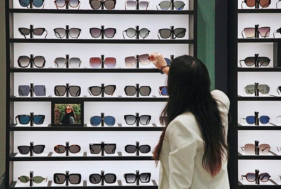 Sunglasses display on sale